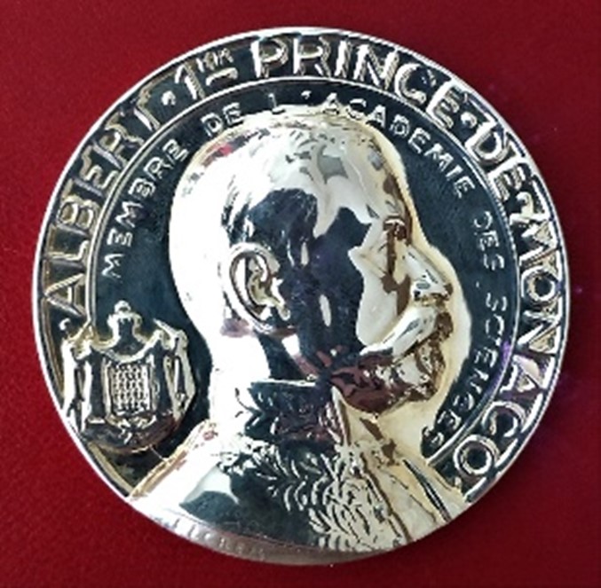 Medalha Prince Albert I, da Organização Hidrográfica Internacional (OHI)